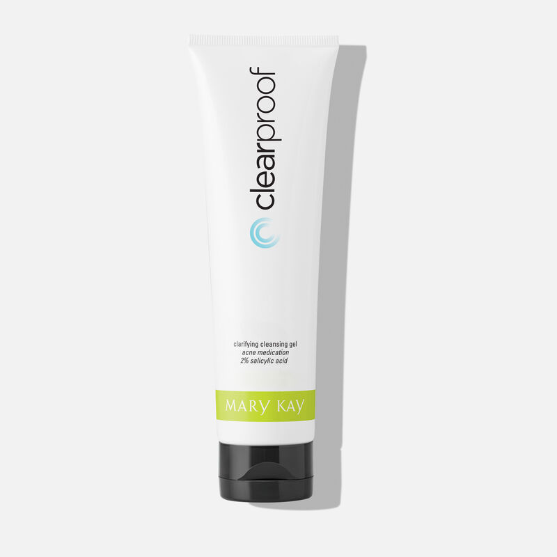 Mary Kay Clear Proof Clarifying Cleansing Gel on plain background