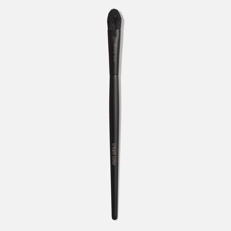 Mary Kay Cream Color Brush standing against plain background