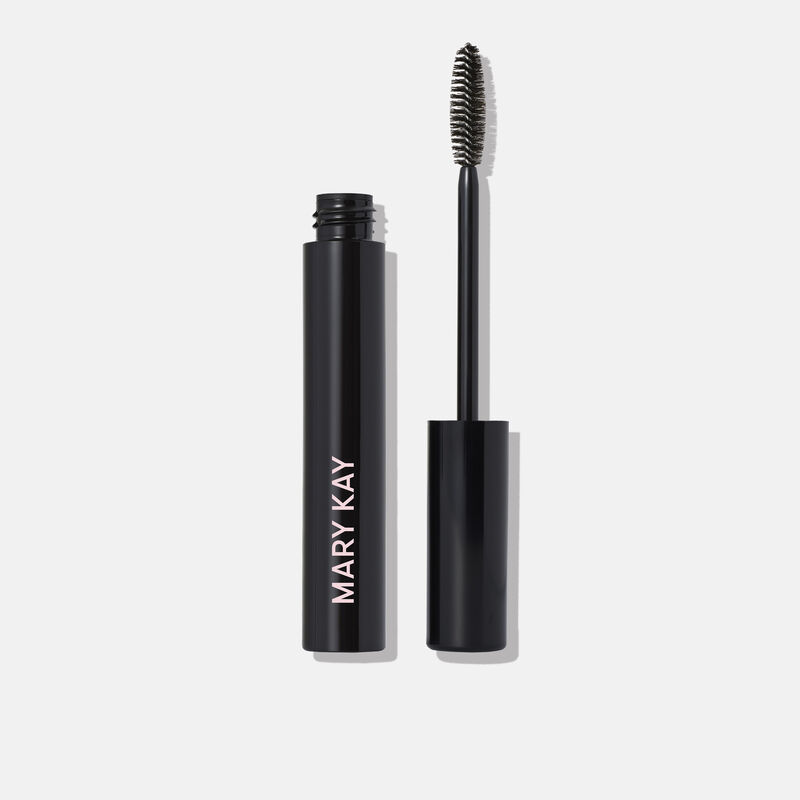Open tube of Mary Kay Ultimate Mascara and wand, showing bristles