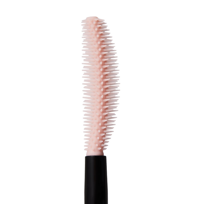 Close-up of pink curved brush for Mary Kay&reg; Great Heights&trade; Mascara standing up