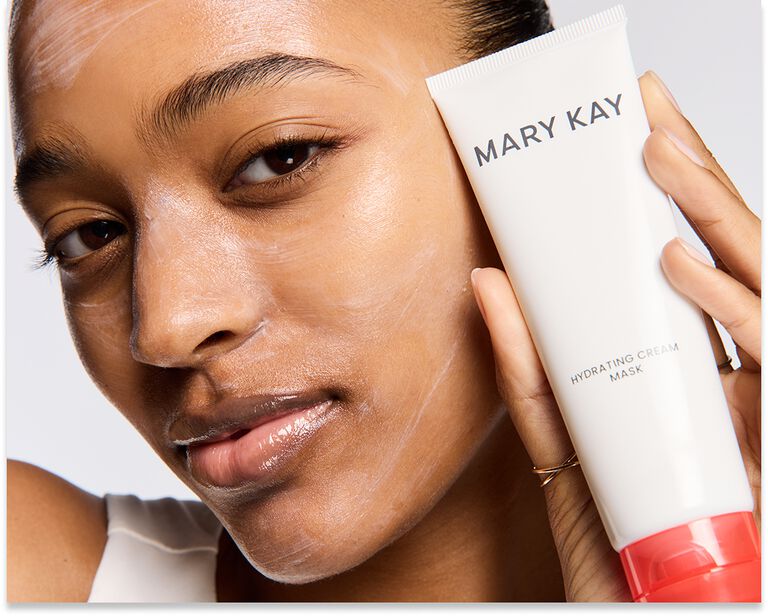 Eye cream rub.