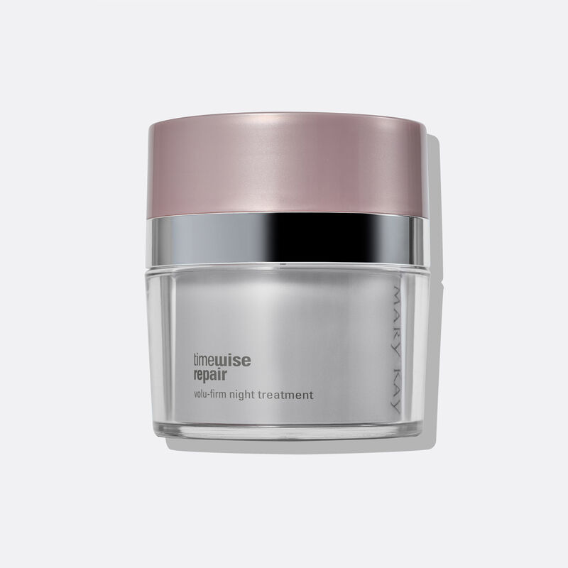 Close-up of Night Treatment jar on plain background