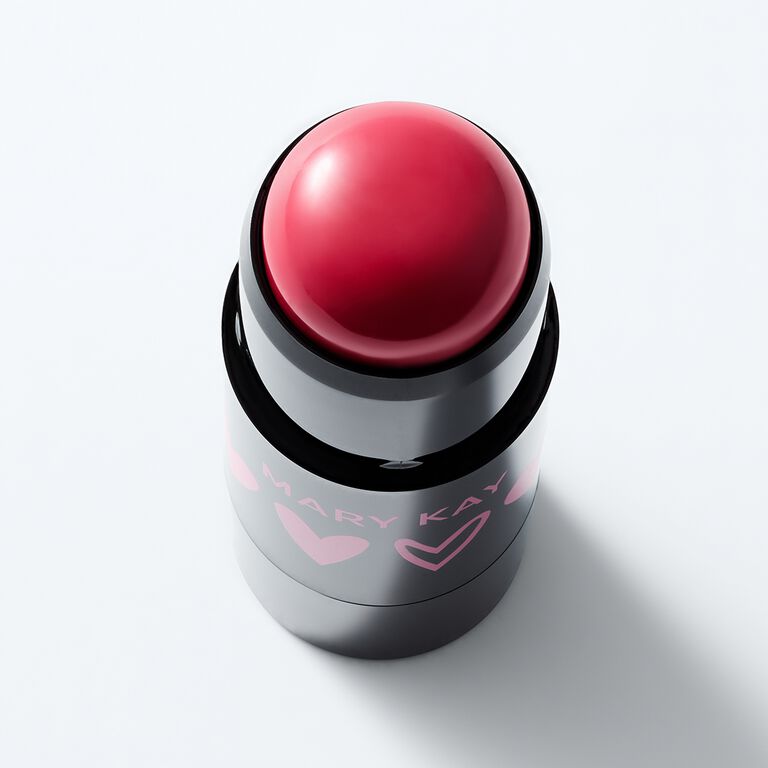 Angled view of limited-edition Mary Kay Blush Stick in Spark Change against a  white background